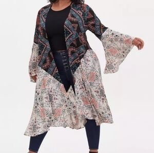 Torrid Chiffon High-Low Kimono